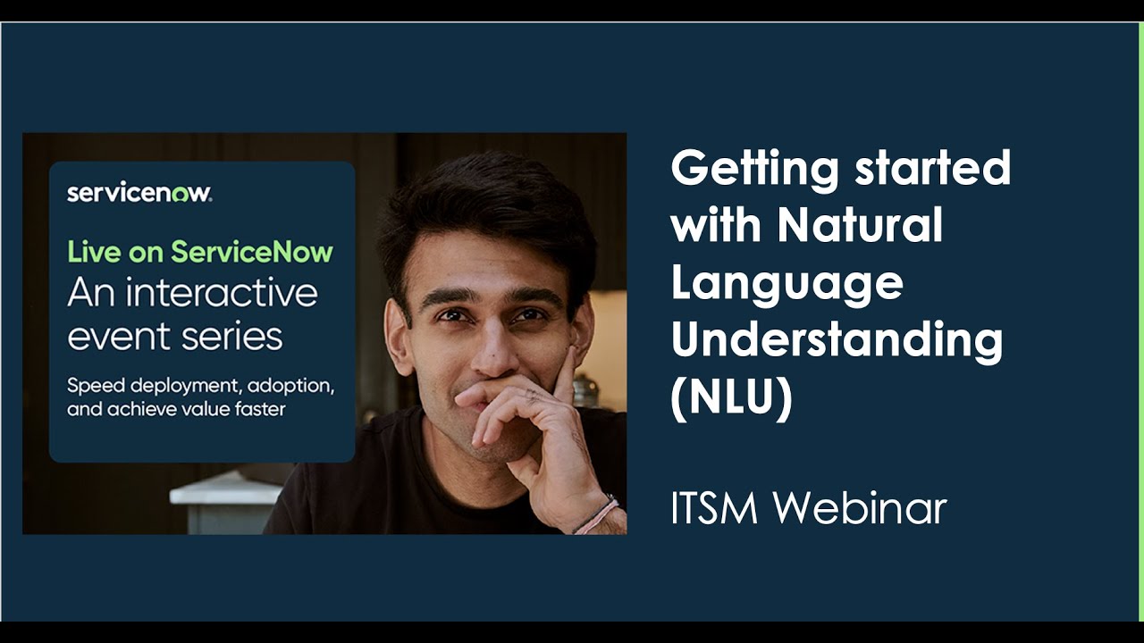 ITSM: Getting started with Natural Language Understanding (NLU)
