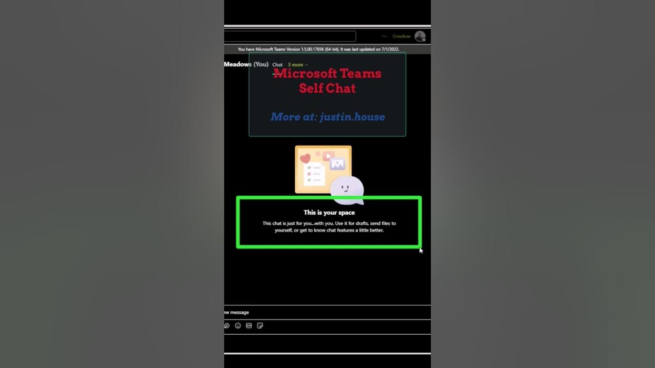 Microsoft Teams Self Chat #microsoft #teams #msteams #microsoftteams #selfchat