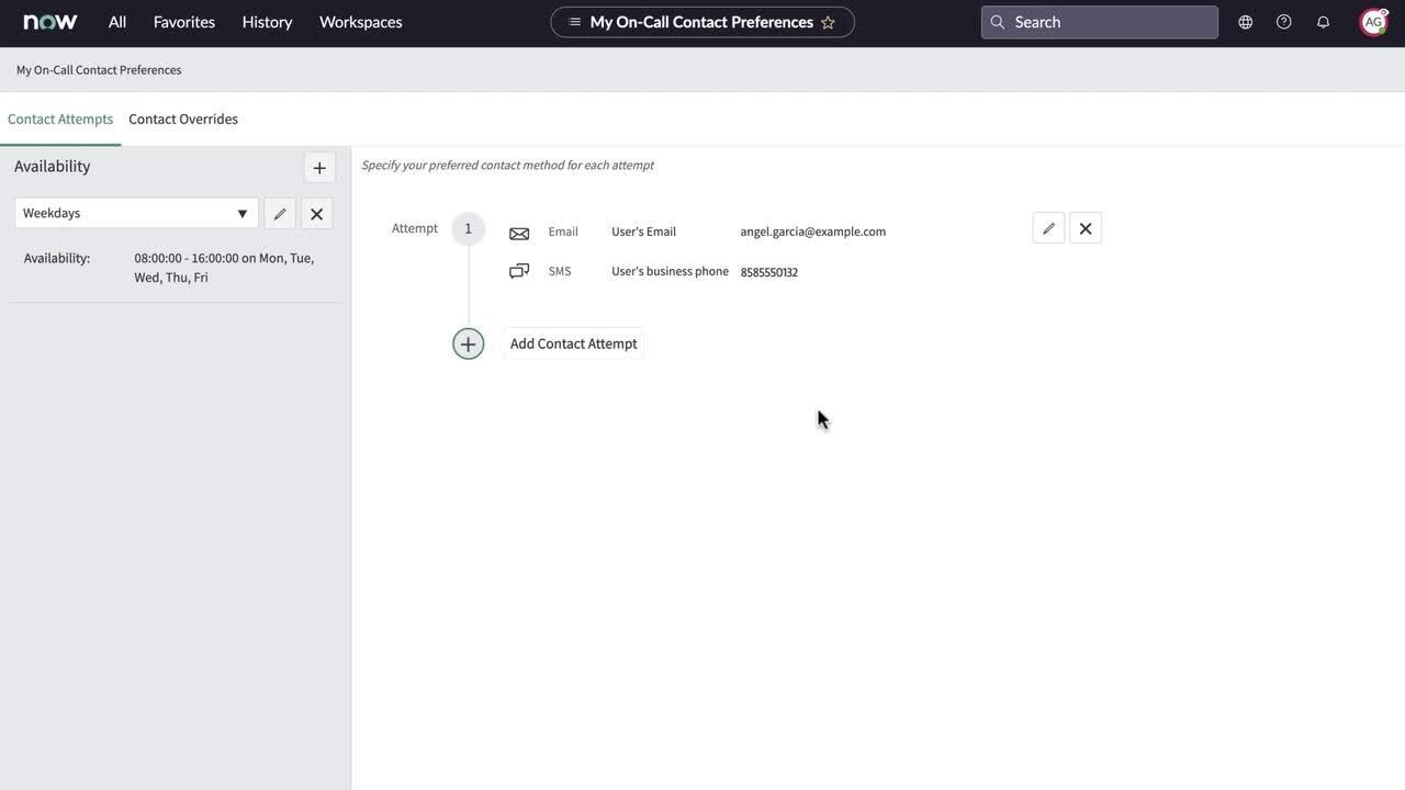 On-Call Scheduling | Set up on-call contact preferences
