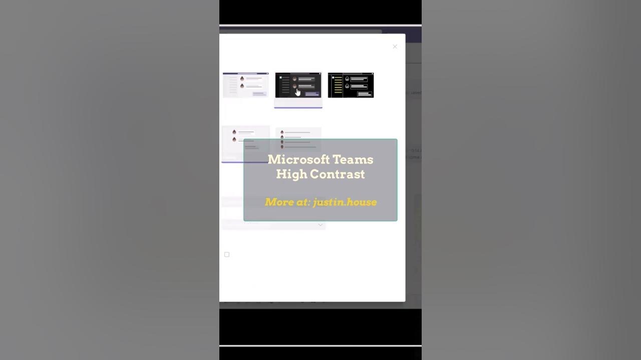 Microsoft Teams High Contrast #microsoft #teams #msteams #microsoftteams #darkmode #highcontrast #ui