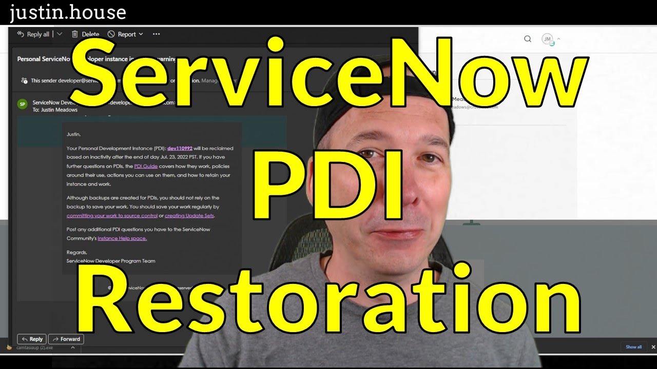 ServiceNow PDI Restore