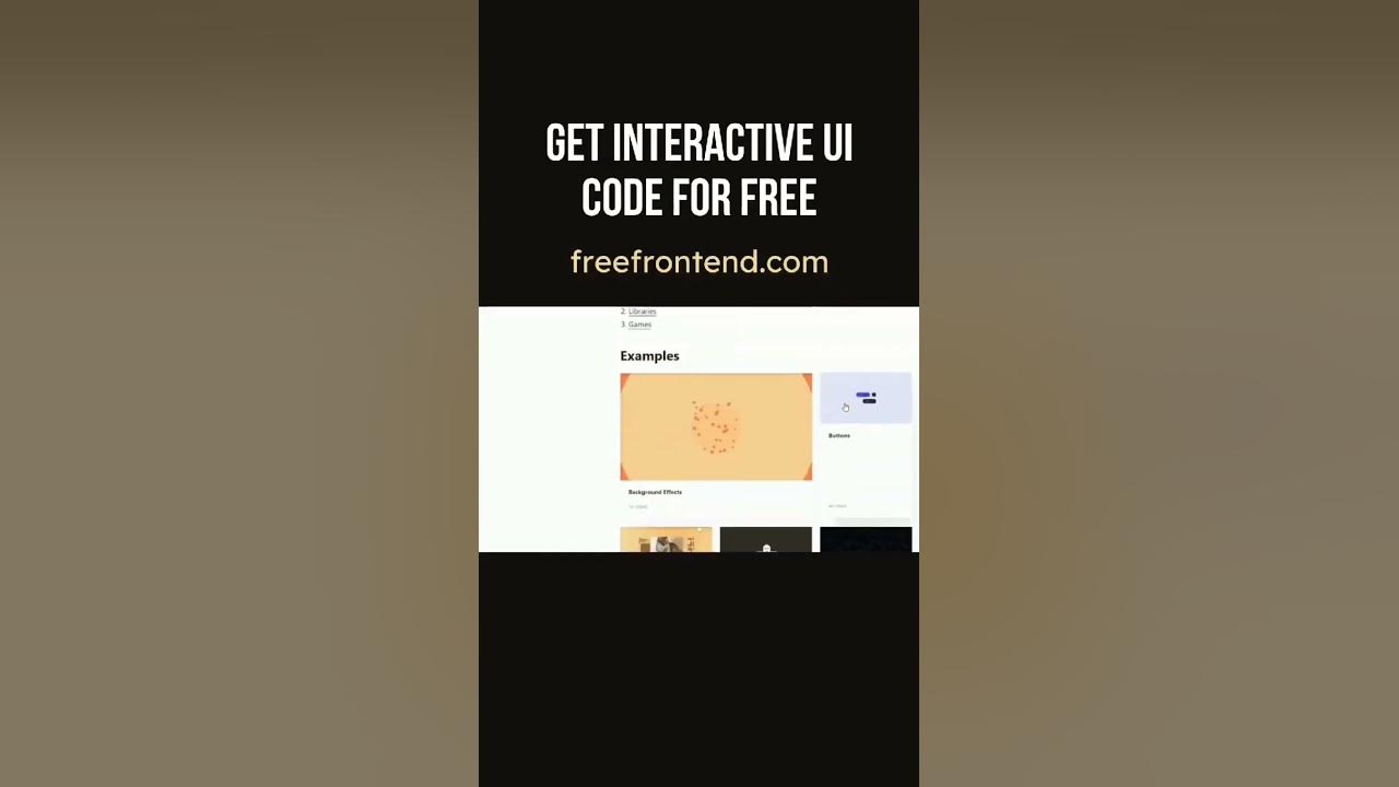Get interactive Ui code for free . #shortsvideo #short #shorts #motivation #developer #life