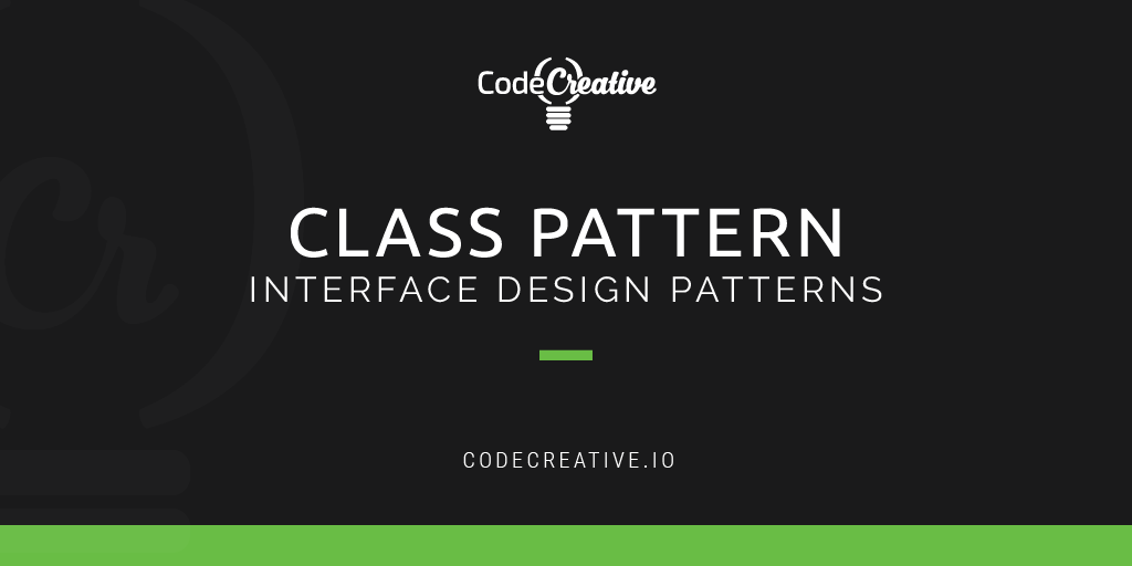 Interface Design Patterns: Class Pattern
