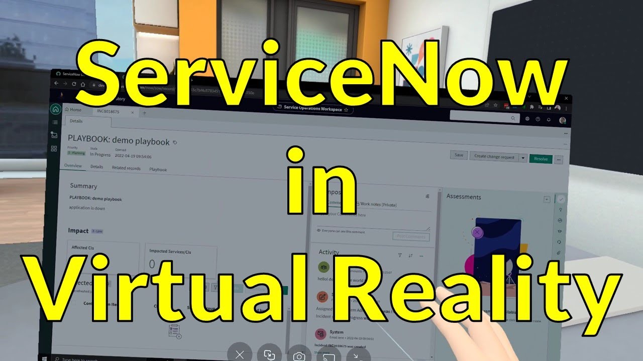ServiceNow in Virtual Reality