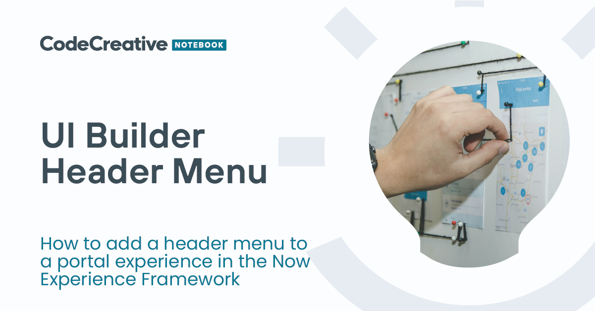 UI Builder: Add Header Menu