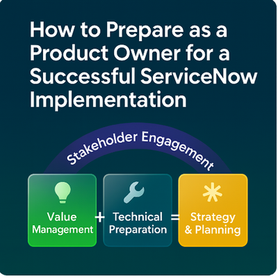 How to Prepare as a Product Owner for a Successful ServiceNow Implementation