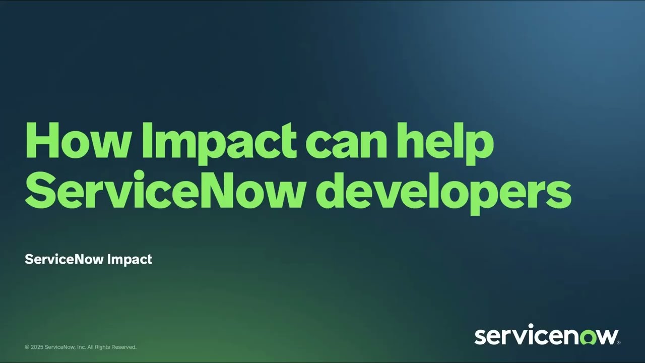 How Impact's Platform Health features can Help ServiceNow Developers