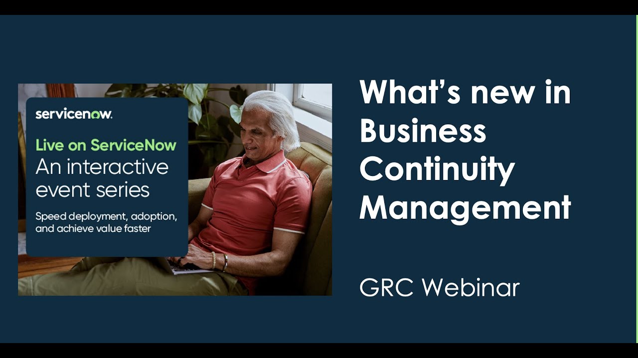 What’s new in Business Continuity Management