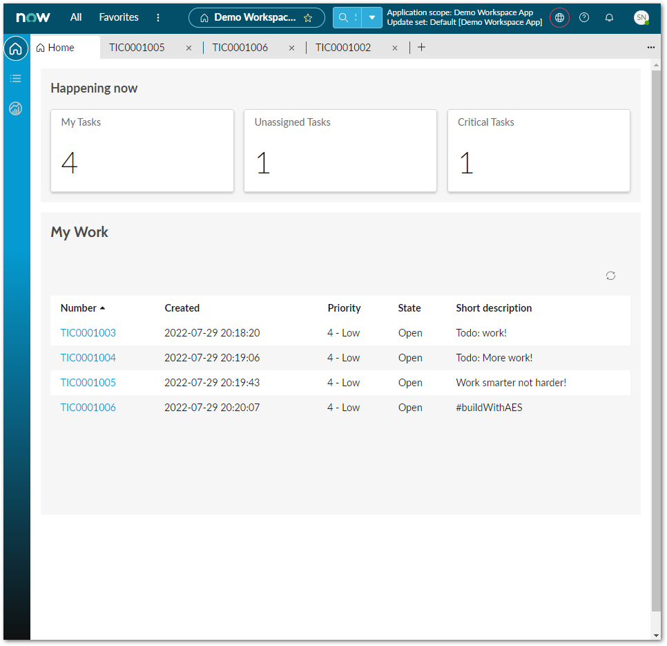 How To Make a Workspace Ready App Demo with AES