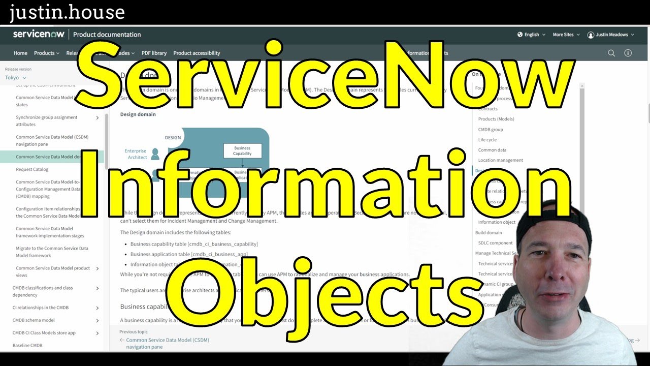 ServiceNow Information Objects