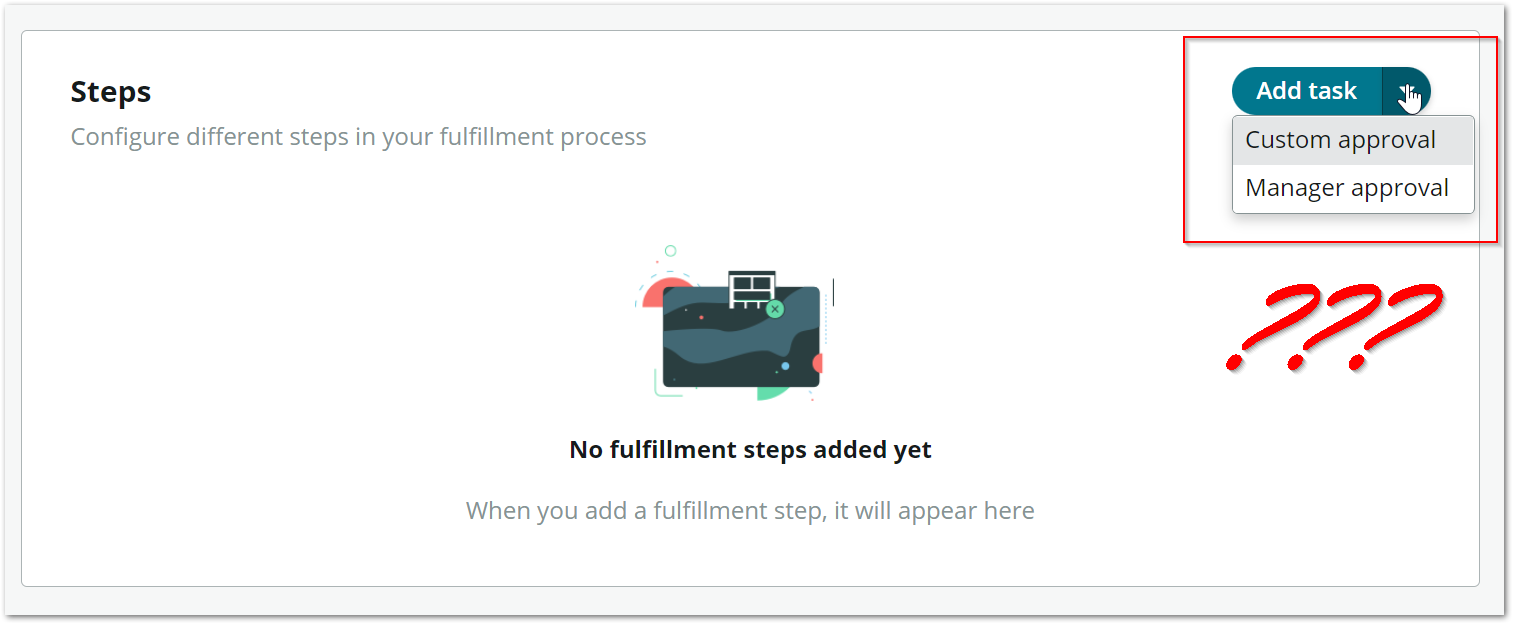How to create custom fulfilment steps for Catalog builder