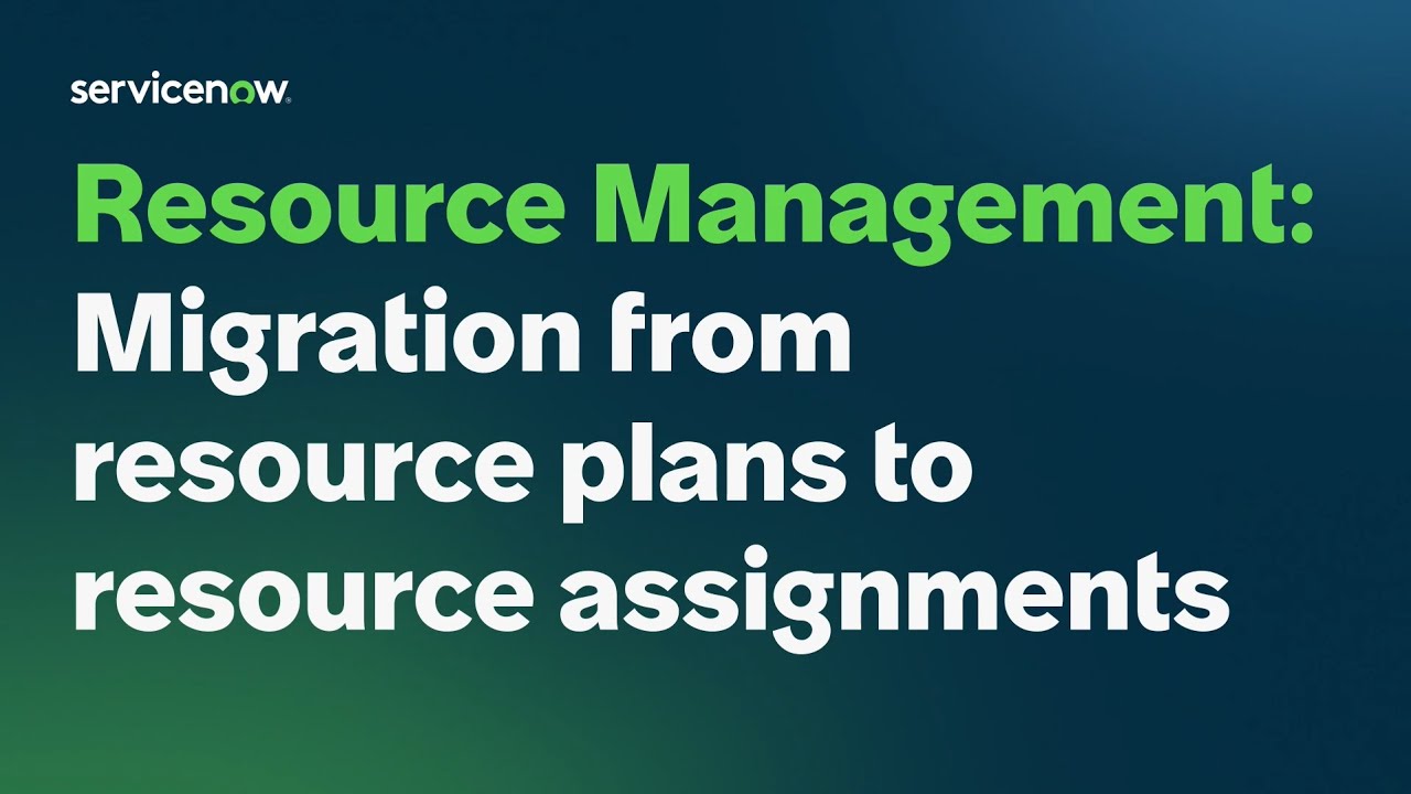 Resource Management Migration Overview