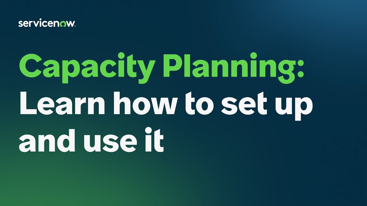 Capacity Planning: Learn how to set up and use it