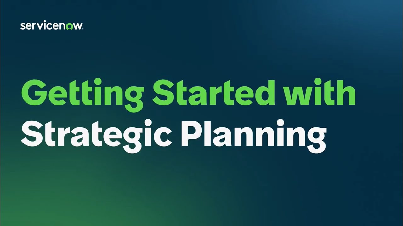 Getting Started with Strategic Planning and Portfolio Planning in SPW