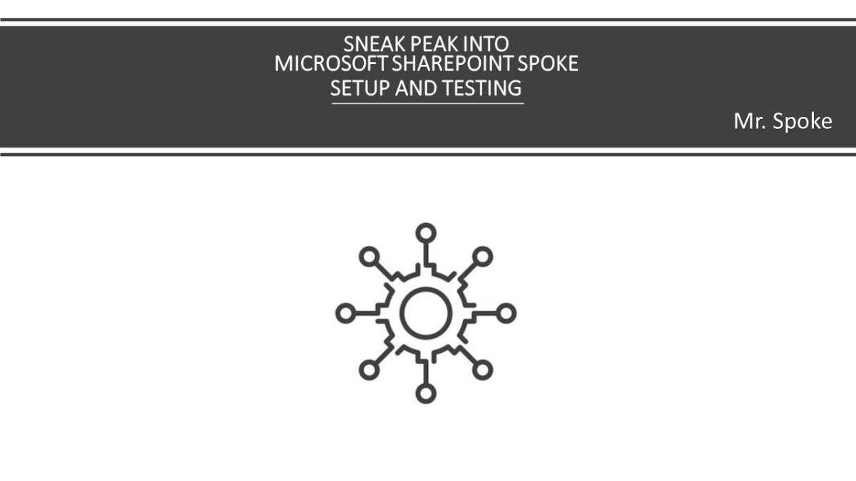 Microsoft Sharepoint Spoke