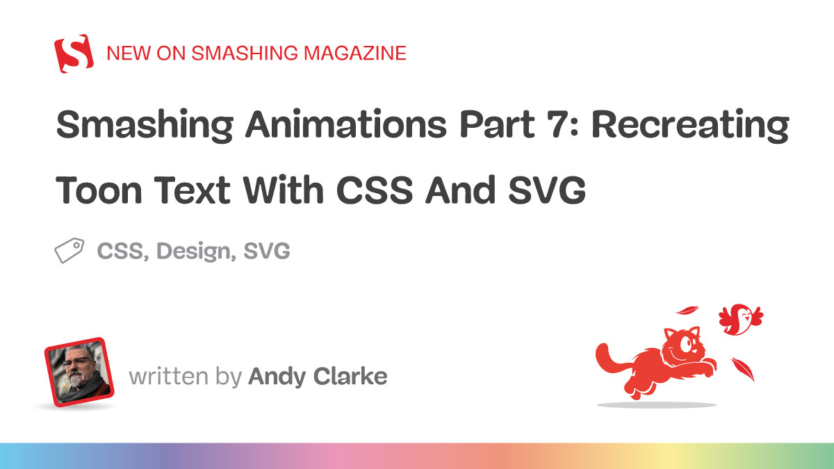 Recreating Toon Text With CSS And SVG — Smashing Magazine