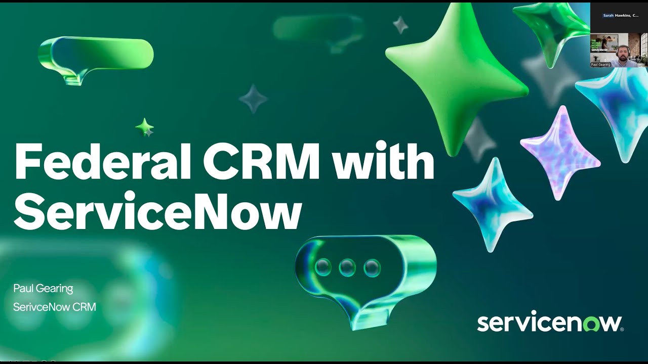 U.S. Public Sector Tech Talk: Connecting the Front Office to Mission Delivery: Federal CRM