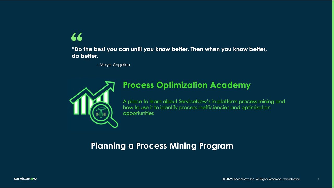 Process Optimization Academy - Planning a process mining program