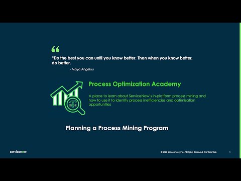 Process Optimization Academy #5 - 9/9/22 - Planning a process mining program