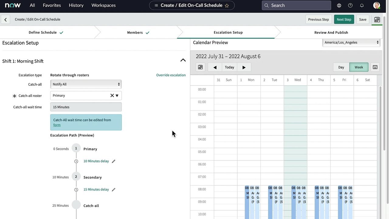 On-Call Scheduling | Define custom escalation path