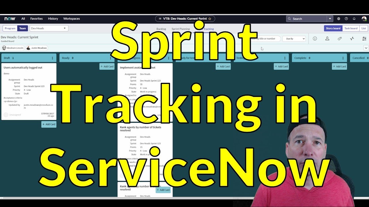 Sprint Tracking in ServiceNow