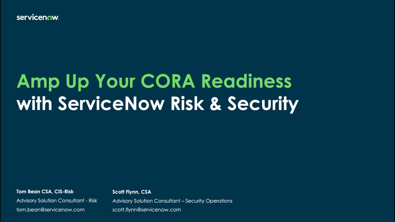 Webinar: Optimizing Cyber Readiness in Federal Agencies with ServiceNow SecOps and IRM