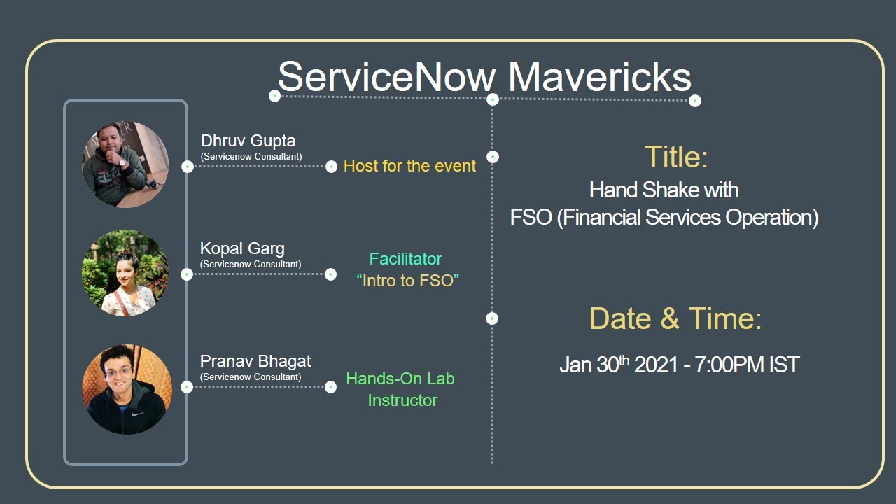 A ServiceNow Maverick Session on FSO by Kopal Garg