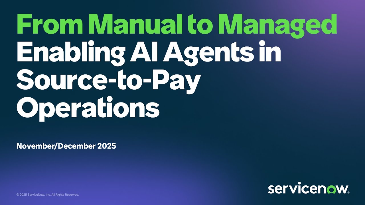 Enabling AI Agents in Source-to-Pay Operations