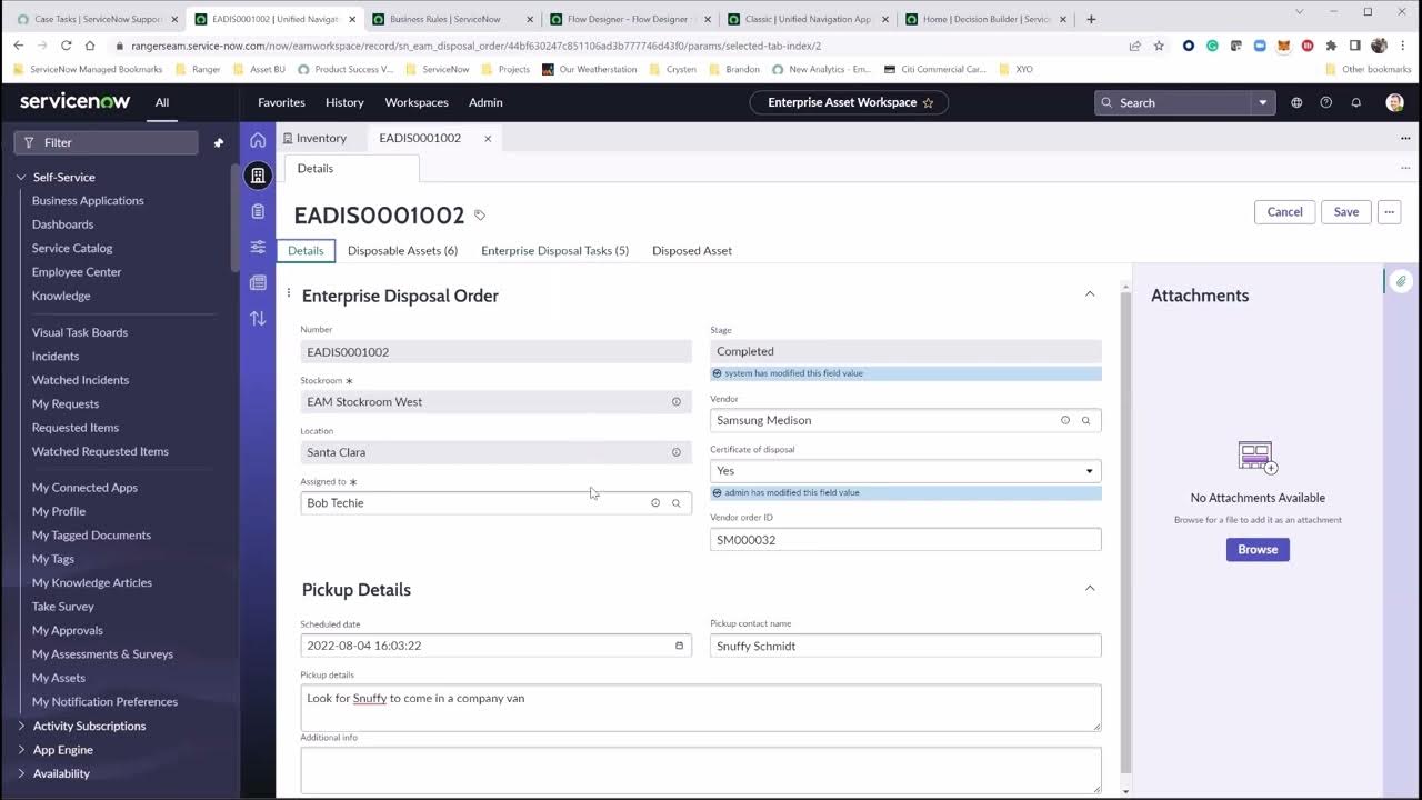 How To – Enterprise Asset Management (EAM) Disposal Workflow