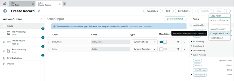 Action Designer Best Practices General - Workflow Automation CoE