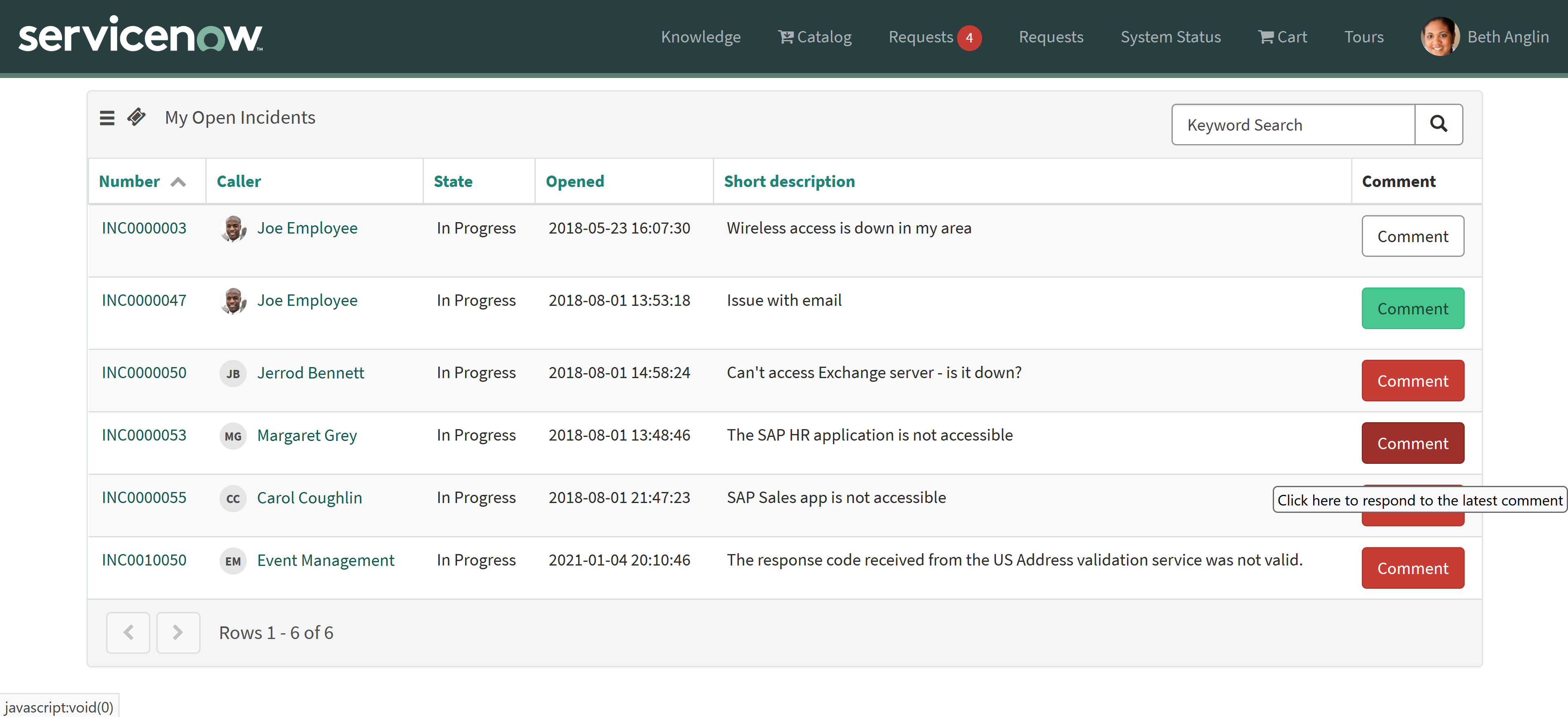 Companion Widgets for SNH Data Tables