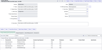 Configure Simple Offers with Attributes