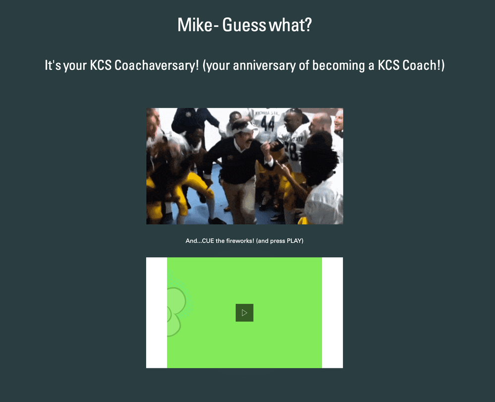 From KMUG Cafe Tuesday 10/25: Coachaversary and Contributorversary