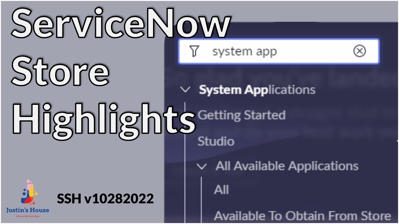 ServiceNow Store Highlights (SSH) v10282022