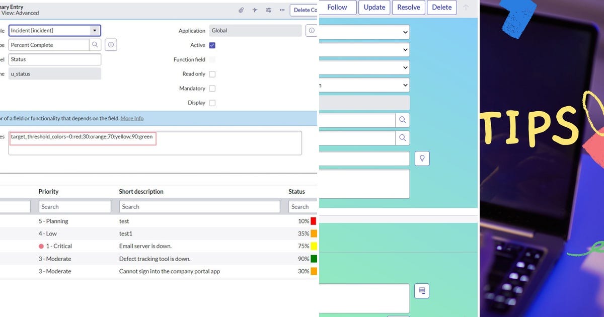List: ServiceNow Coding Tips