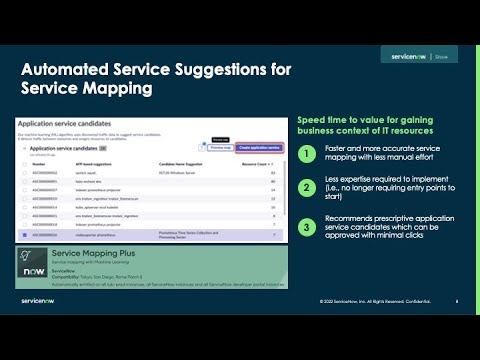 Automated Service Suggestions - Machine Learning is supercharging the creation of Service Maps.