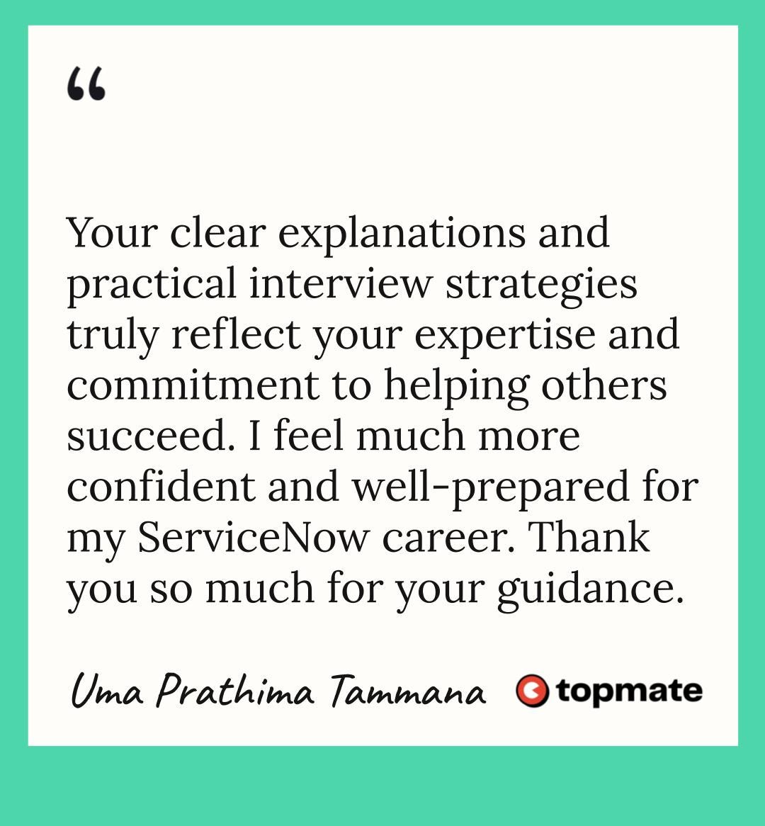 Awesome Topmate Feedbacks