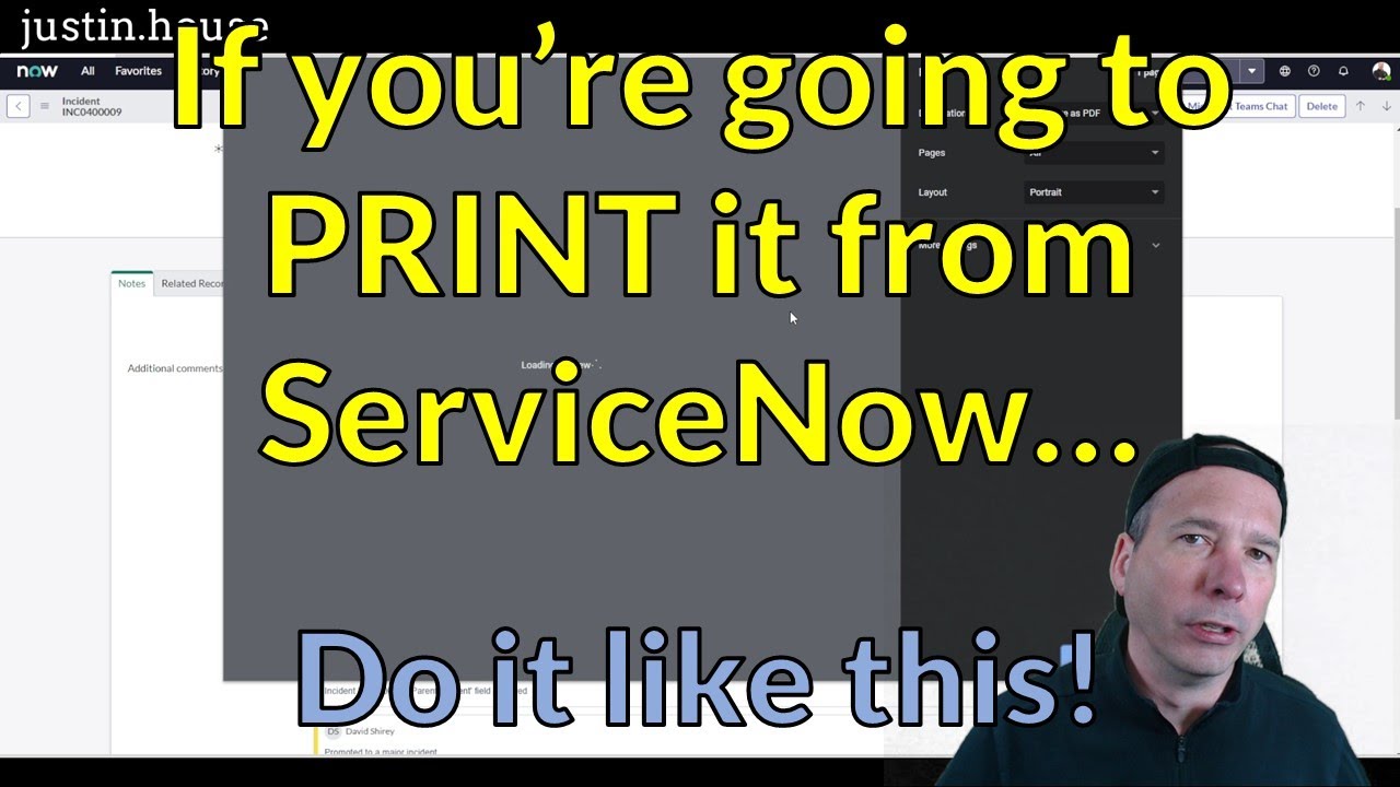 ServiceNow Throwback Feature: Printable Records