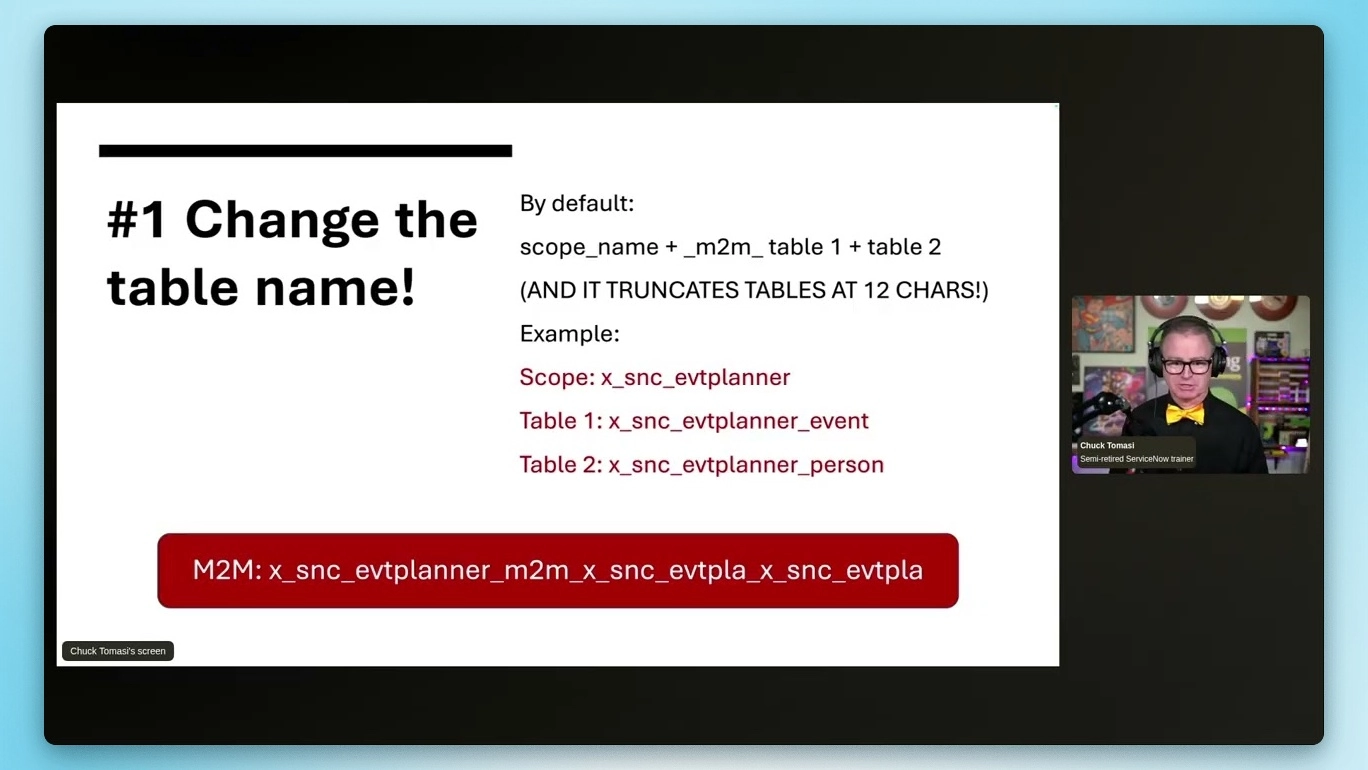 nullEDGE - Things to do with Many to Many tables in ServiceNow by Chuck Tomasi » Rubén Ferrero
