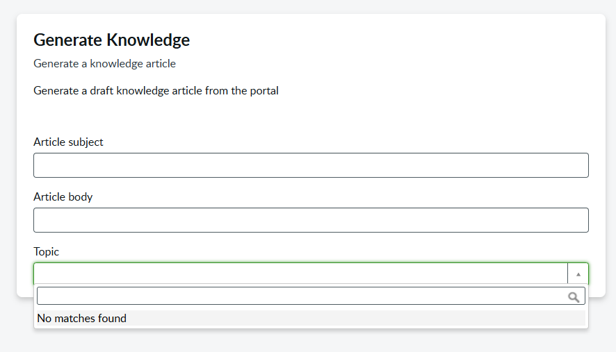 Debugging a Reference dropdown on a Public Record Producer