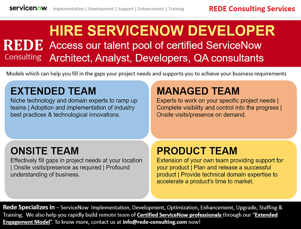 OnDemand ServiceNow Consultants