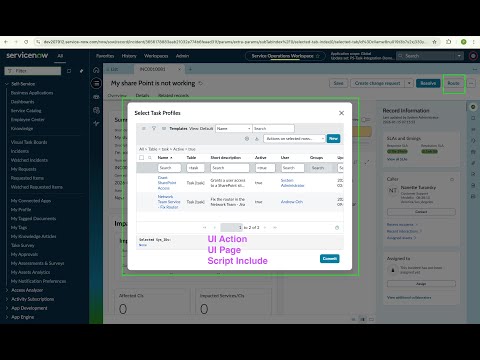 How to open a UI Page in a popup window (GlideModal) from Workspace UI Action
