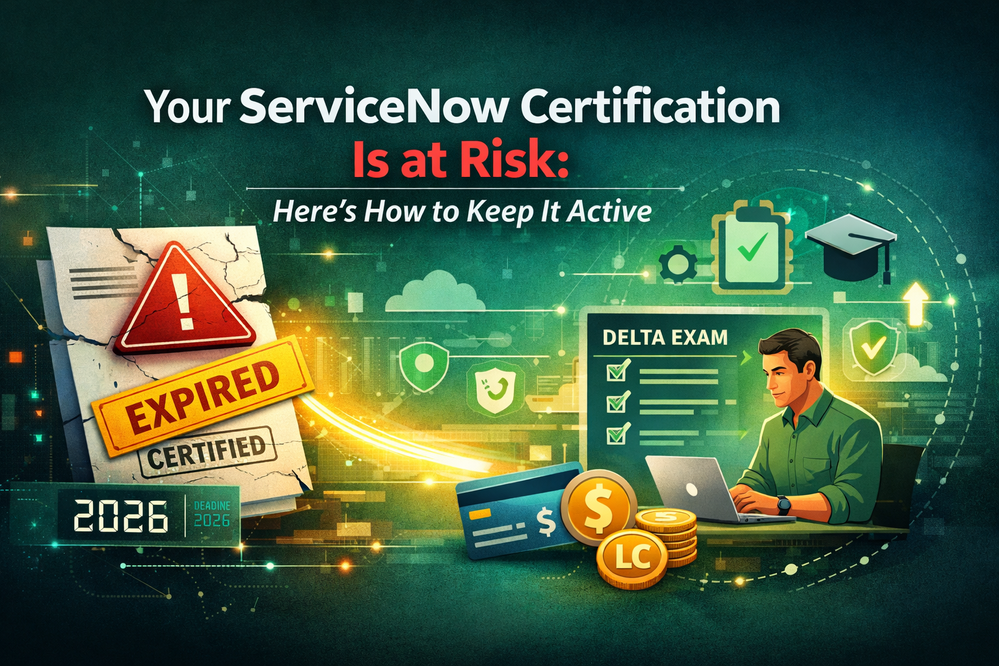 Before Your ServiceNow Certification Expires: Read This