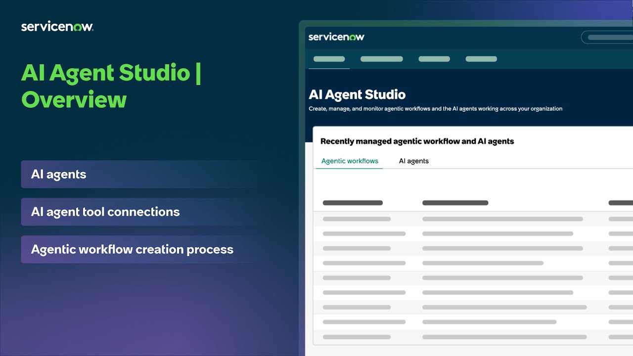AI Agent Studio | Overview