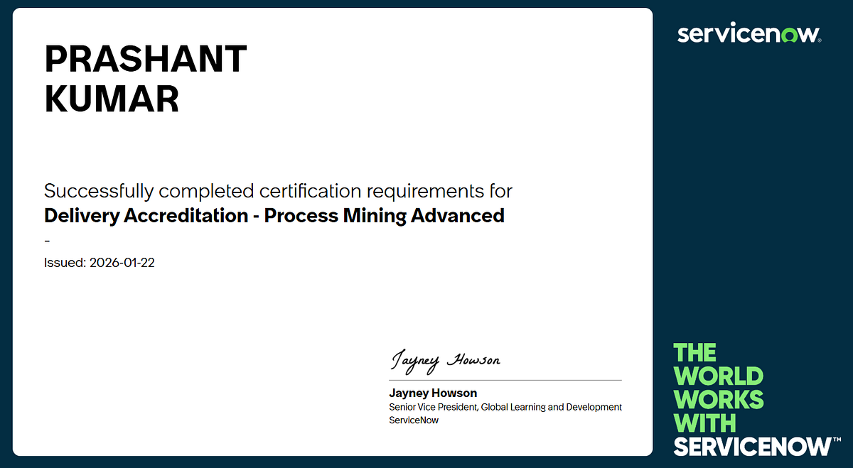 Delivery Accreditation — Process Mining Advanced