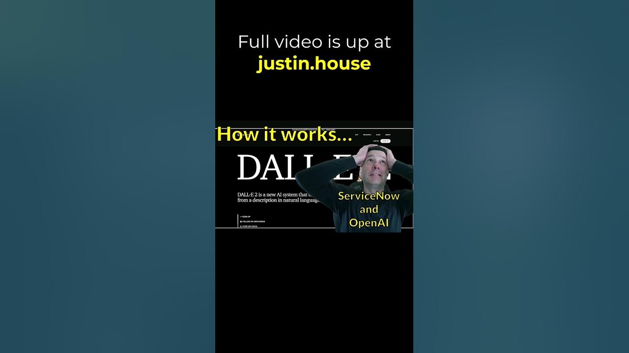 ServiceNow and DALL·E 2 - How it works! - short #servicenow