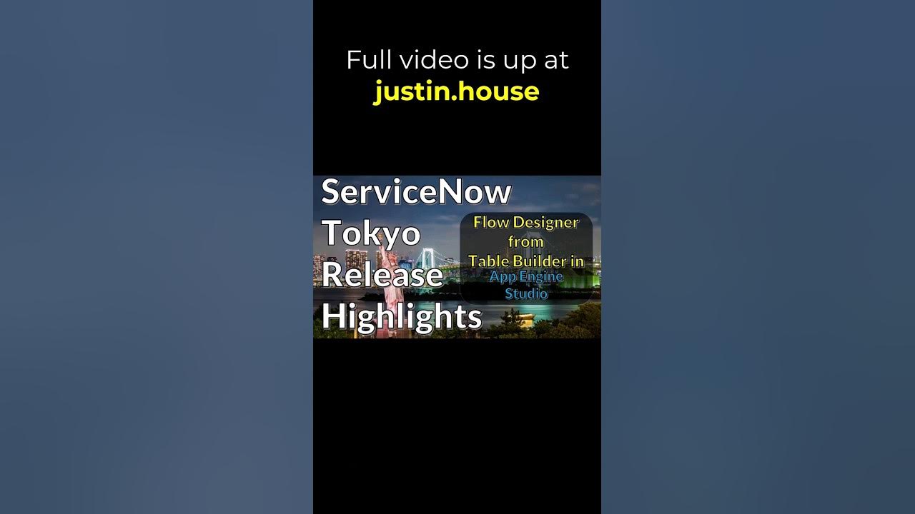 Flow Designer from Table Builder in App Engine Studio - short #servicenow