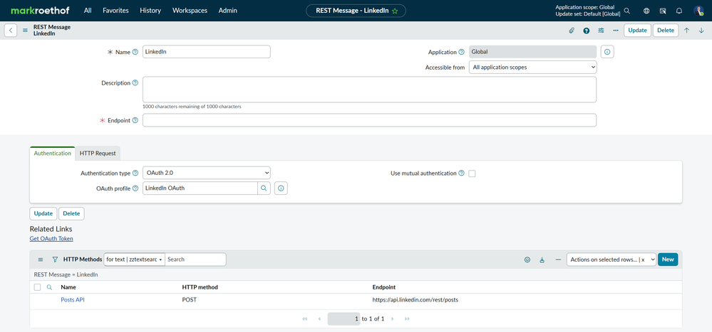 Extending a scripted LinkedIn Posts API with the Images API