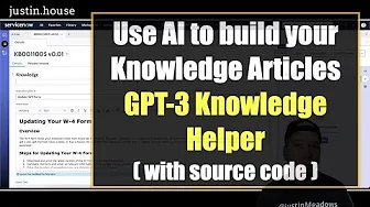 Use OpenAI's GPT-3 to Draft Your Knowledge Articles