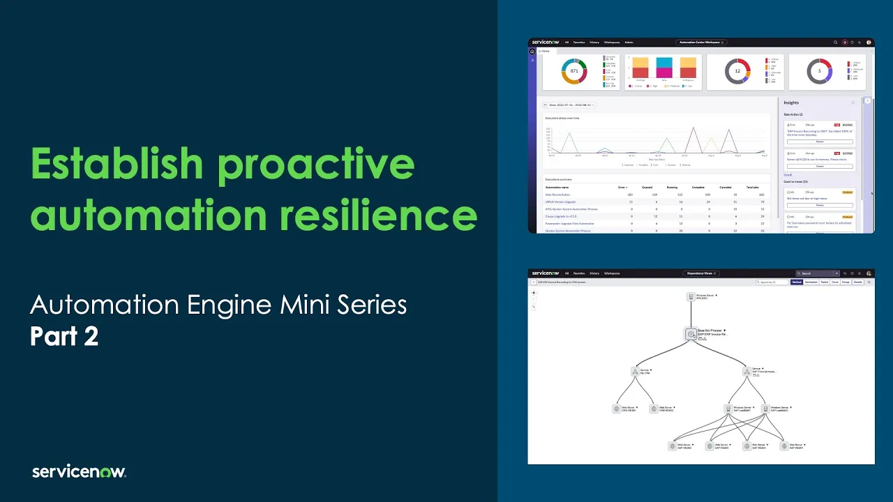 Establish proactive automation resilience